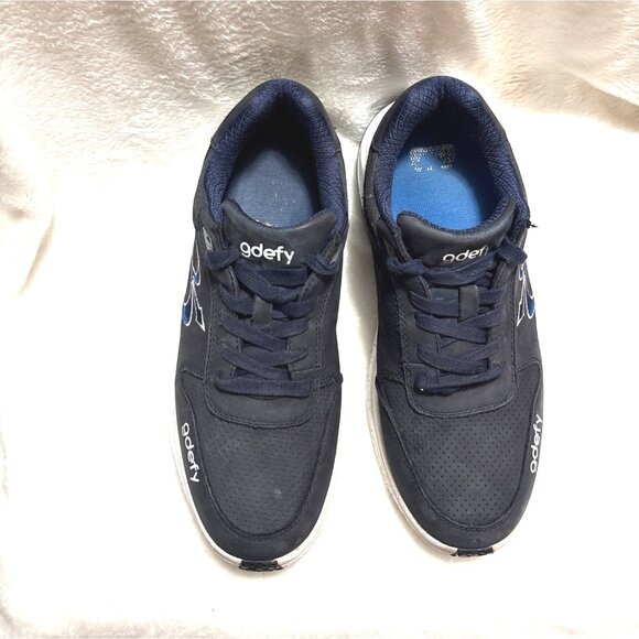 Gravity Defyer Mens Navy Blue G-Defy Athletic Sneakers With VersoShock Sole - Picture 4 of 8
